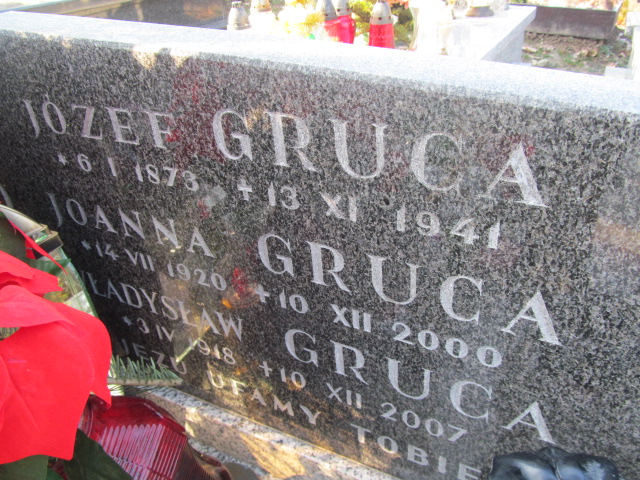 Józef Gruca 1873 Wieliczka - Grobonet - Wyszukiwarka osób pochowanych