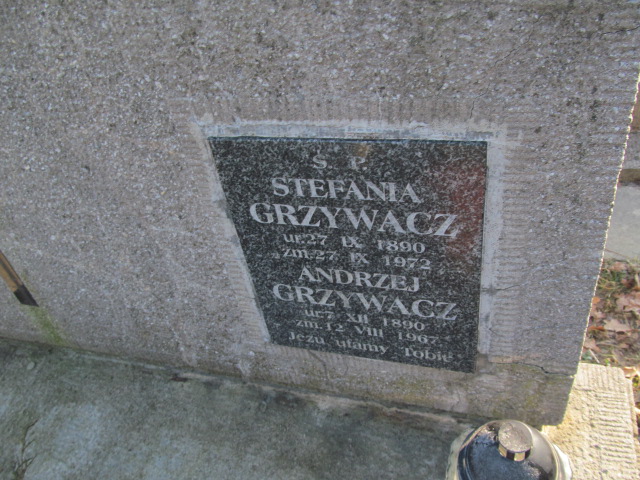 Andrzej Grzywacz 1890 Wieliczka - Grobonet - Wyszukiwarka osób pochowanych