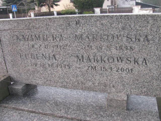 Kazimiera Markowska 1912 Wieliczka - Grobonet - Wyszukiwarka osób pochowanych