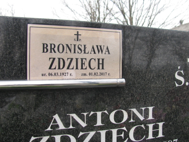 Antoni Zdziech 1923 Wieliczka - Grobonet - Wyszukiwarka osób pochowanych
