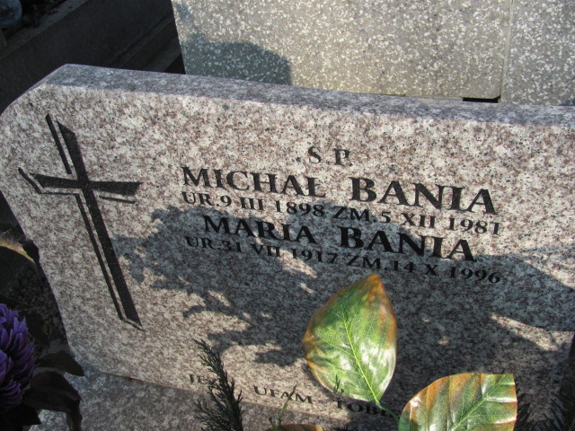 Michał Bania 1898 Wieliczka - Grobonet - Wyszukiwarka osób pochowanych