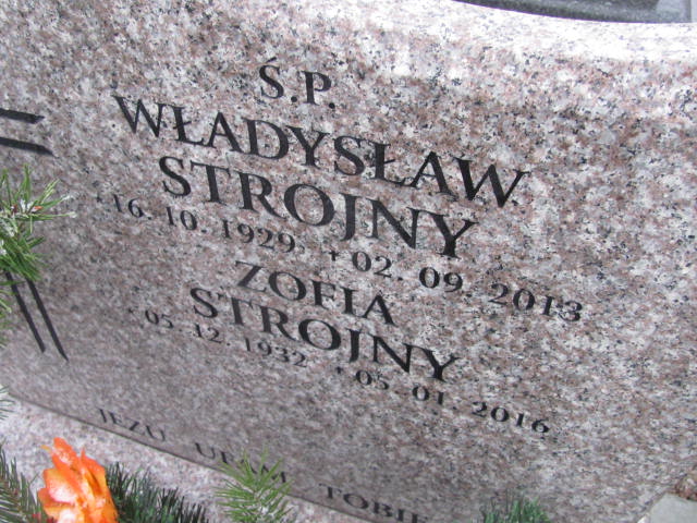 Zofia Strojny 1932 Wieliczka - Grobonet - Wyszukiwarka osób pochowanych