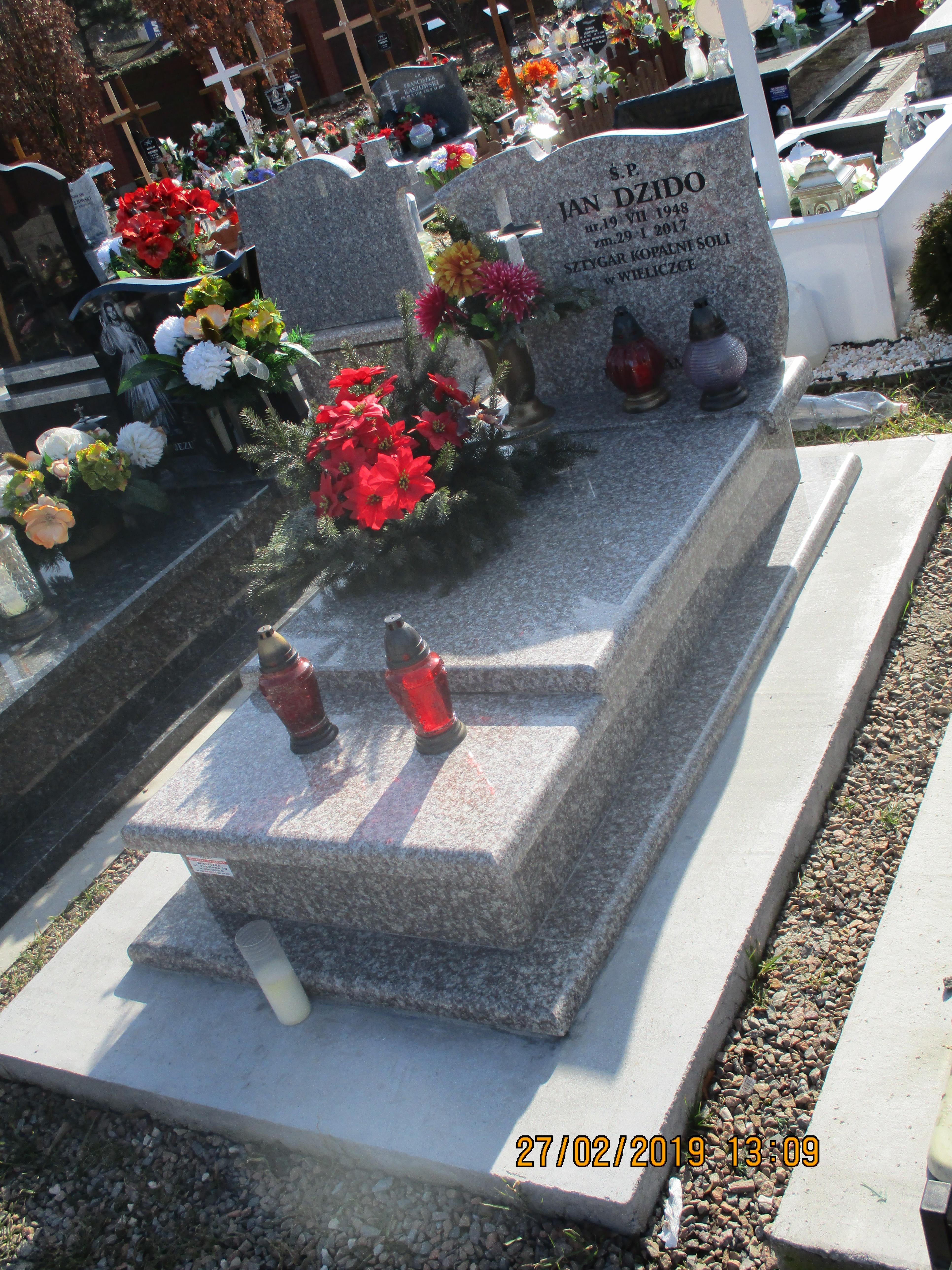 Jan Dzido 1948 Wieliczka - Grobonet - Wyszukiwarka osób pochowanych