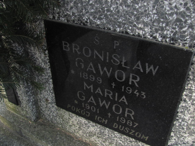 Bronisław Gawor 1898 Wieliczka - Grobonet - Wyszukiwarka osób pochowanych